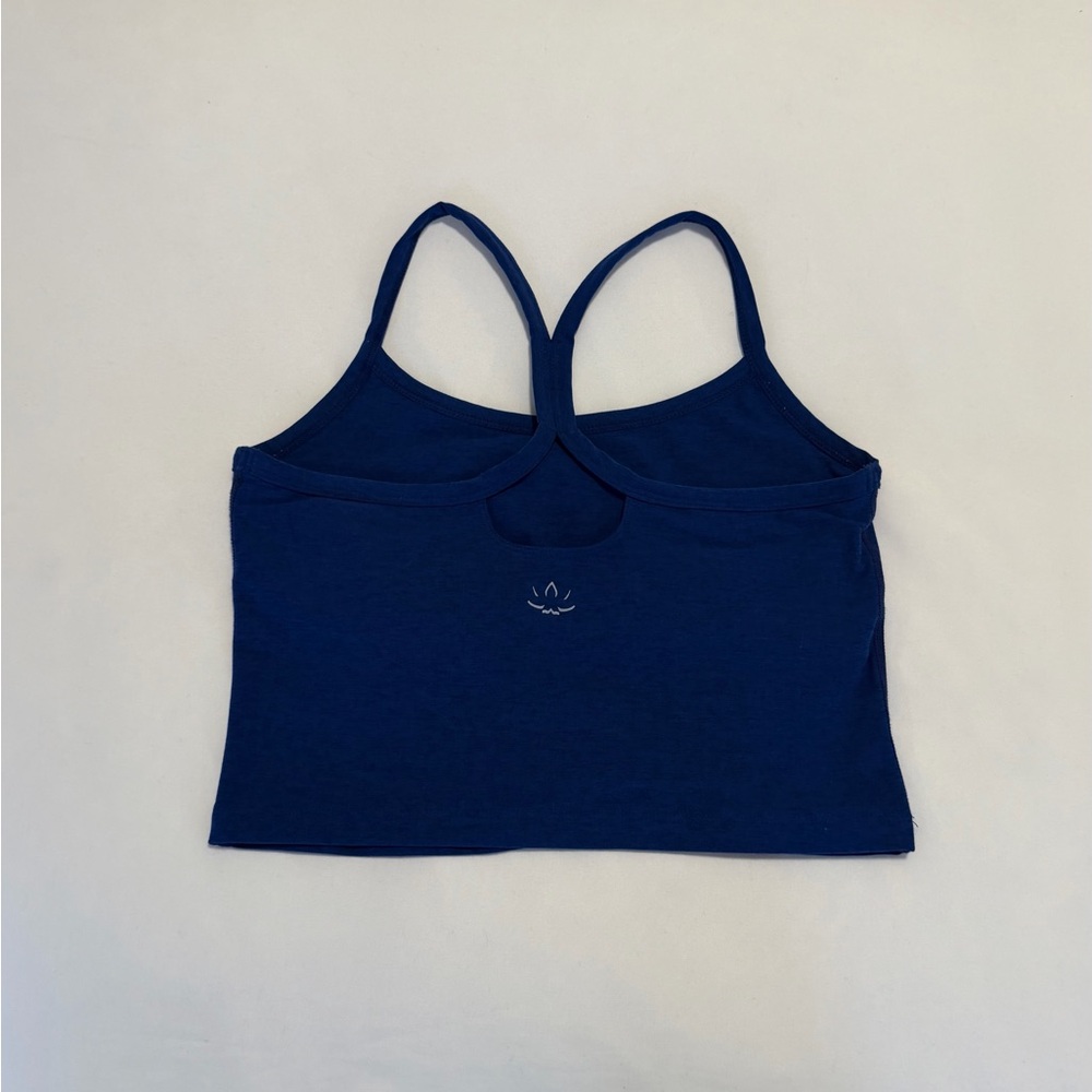 Beyond Yoga Spacedye Slim Racerback Cropped Tank in Electric Royal Heather NWOT - Picture 9 of 11